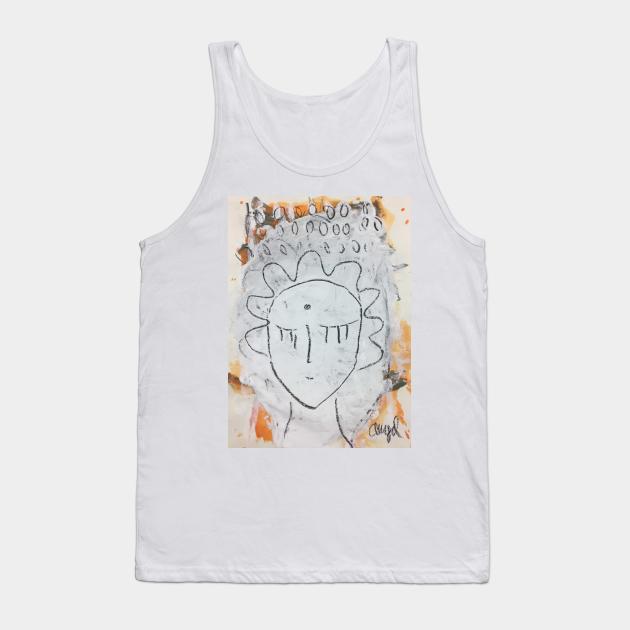 face Tank Top by Angel Rivas